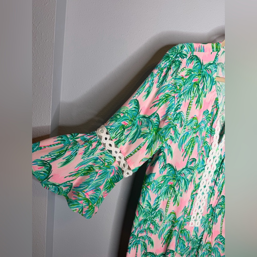 Lilly Pulitzer Hollie Tunic Dress in Pink Blossom Suite Views Size Large - Picture 5 of 7